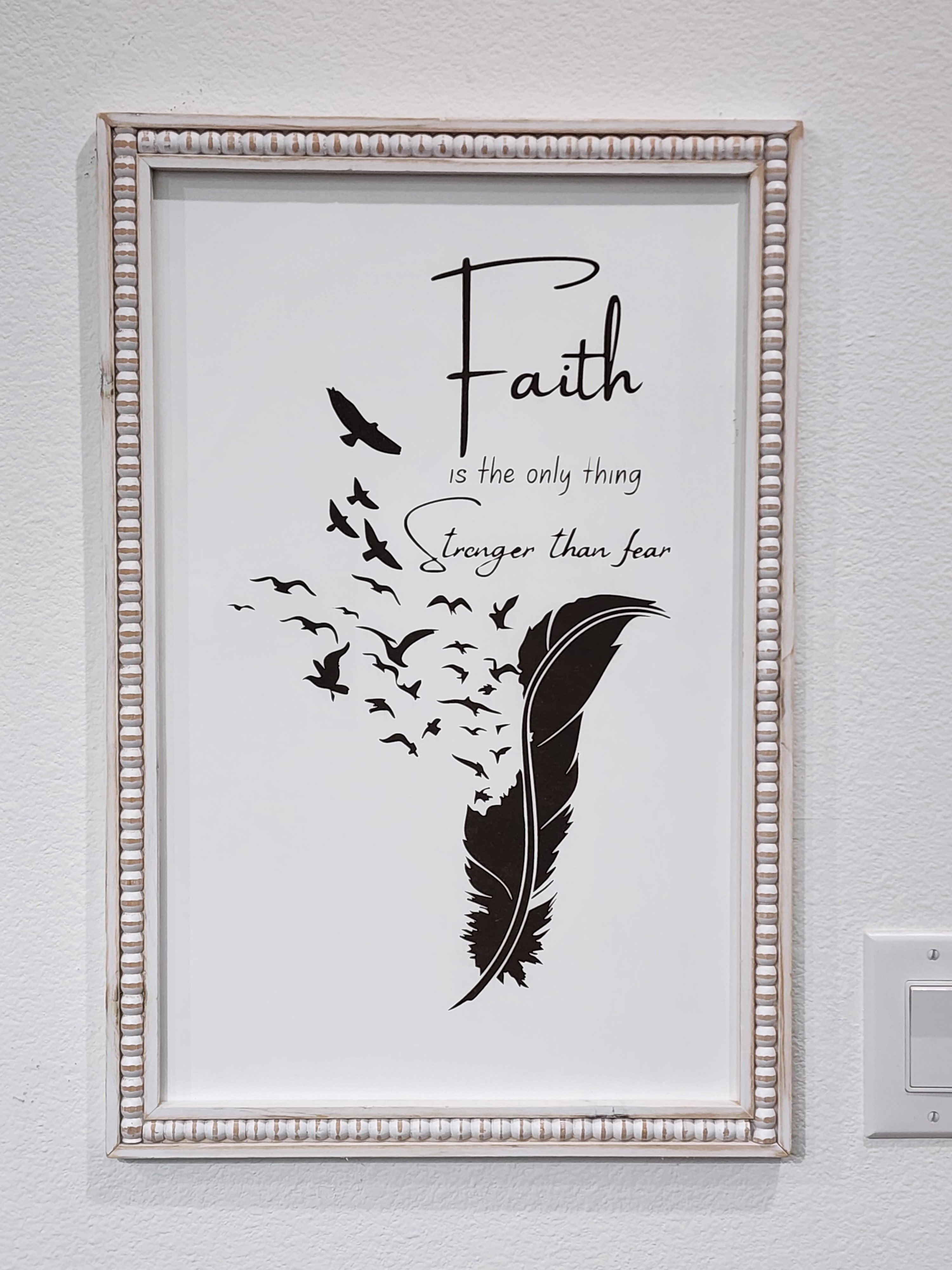 Faith Over Fear - Minimalistic